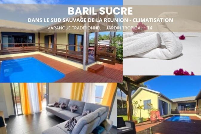 Baril Sucre - Piscine- Jardin - By Sister Home Saint-Philippe Εξωτερικό φωτογραφία